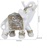 YOUTHINK Estatueta Animal de Resina Doméstica, Decoração Fofa para Casa e Escritório, Presente Exclusivo (Porcelana dourada tamanho grande: (Modelo do) - Imagem 3