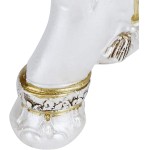 YOUTHINK Estatueta Animal de Resina Doméstica, Decoração Fofa para Casa e Escritório, Presente Exclusivo (Porcelana dourada tamanho grande: (Modelo do) - Imagem 5