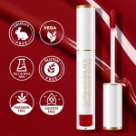 Batom vermelho de longa duração para mulheres, pigmentado, à prova de manchas, à prova de transferência, vegano, sem crueldade, maquiagem labial, A13 True Love - Imagem 3