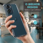 Capa Capinha Anti Shock Transparente + Película Para Motorola G05 - Imagem 2