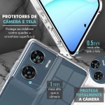 Capa Capinha Anti Shock Transparente + Película Para Motorola G05 - Imagem 6