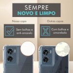 Capa Capinha Anti Shock Transparente + Película Para Motorola G05 - Imagem 7