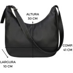 Lenna's Hobo Bag Bolsa Transversal Tamanho Grande Casual Fashion LE11 - Imagem 6