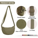 Bolsa tiracolo de nylon, crescente, bolsas masculinas e femininas modernas, bolsa transversal pequena, estilo Hobo - Imagem 4