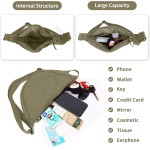 Bolsa tiracolo de nylon, crescente, bolsas masculinas e femininas modernas, bolsa transversal pequena, estilo Hobo - Imagem 5