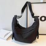 Bolsa tiracolo crescente feminina, bolsa Hobo de nylon folgada, bolsa de ombro espaçosa, bolsa tiracolo - Imagem 3