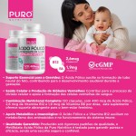 L-Metilfolato Ácido Fólico Puro Nutrition, 400 mcg de Ácido Fólico, Vitaminas B12 e B6, 120 Cápsulas - Imagem 5