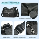 Bolsa Tiracolo Feminina Moderna Em Couro Pu Alta Qualidade，Design Com Vários Bolsos, Grande Capacidade - Imagem 6