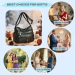 Bolsa Tiracolo Feminina Moderna Em Couro Pu Alta Qualidade，Design Com Vários Bolsos, Grande Capacidade - Imagem 7