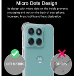 USTIYA Capa para Motorola Moto Edge 60 /Edge 60 Fusion Clear TPU quatro cantos capa de proteção de grau militar transparente macia - Imagem 5