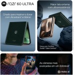 Smartphone Motorola Razr 60 Ultra - 1TB 32GB (16GB RAM+16GB Ram Boost) Snapdragon 8 Elite Tela dobrável 7" e externa 4” Moto AI 50MP camera - Madeira - Imagem 6