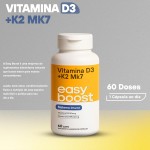 Vitamina D3 + K2 Mk7 Easy Boost D3 2000ui K2 149mcg 60 Caps - Imagem 3