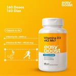 Vitamina D3 + K2 Mk7 Easy Boost D3 2000ui K2 149mcg 60 Caps - Imagem 8