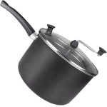 Panela de Pipoca Pipoqueira Tampa Vidro Antiaderente Sem Oleo Fitness