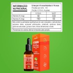 Vitamina D3 + K2 MK-7, em Gotas, D3 2000UI | K2 100mcg, sabor limão, 20ml, Biogens - Imagem 6