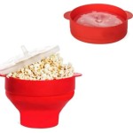 Pipoqueira Silicone Microondas Retrátil Com Tampa Sem Óleo - Imagem 7