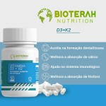 Vitamina D3 + K2 30 Cápsulas BIOTERAH Suplemento Alta Concentração em Nutrientes - Imagem 3