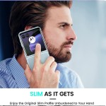 Zeking Capa para Motorola Razr 40 Ultra/Razr Plus, capa híbrida rígida transparente acrílica, não amarela, à prova de choque, fina, para Motorola Razr 40 Ultra (transparente) - Imagem 4