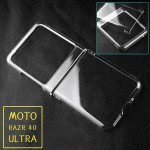 Zeking Capa para Motorola Razr 40 Ultra/Razr Plus, capa híbrida rígida transparente acrílica, não amarela, à prova de choque, fina, para Motorola Razr 40 Ultra (transparente) - Imagem 5