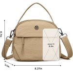 Bolsa tiracolo pequena feminina casual de nylon bolsa de telefone pequena carteira de viagem - Imagem 3