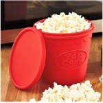 Balde Pipoca Pipoqueira Para Microondas Em Silicone Sem Óleo - Imagem 2