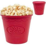 Balde Pipoca Pipoqueira Para Microondas Em Silicone Sem Óleo - Imagem 3