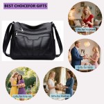 Couro Pu Bolsa De Ombro Feminina Moderna Grande De, Bolsa De Mão, Bolsa Transversal, Design Com Vários Bolsos,Grande Capacidade - Imagem 4