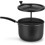 Multiflon Panela para Pipoca Pipoqueira 22 Centimetros Grafite Aluminio Antiaderente, Linha Versátil Resistente Durável e Saudável - Imagem 4