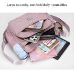 Bolsa de ombro feminina espaçosa com vários bolsos bolsa tiracolo casual feminina - Imagem 5