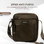 Bolsa Transversal Feminina Masculina Unissex de Ombro Crossbody Pequena Média Shouderbag Impermeável com Alça Tiracolo - Imagem 4