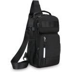 Mochila Sling Bag Shoulder Transversal Masculina Lateral Tiracolo Alça Pochete Ombro Impermeável - Imagem 5