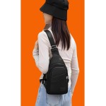 Shoulder Bag Masculina Bolsa Transversal Compacta Com Alça Ajustável Preta - Imagem 2
