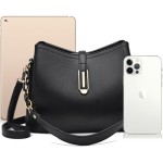 Bolsa Feminina Couro Plutônio Bolsa de Ombro Mão Transversal para Uso Diário Luxo Bolsa de Mão Multicamadas Tamanho Médio Moderna - Imagem 3