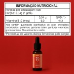 Metil B-12 Vegan vitamin gotas liquida, Metilcobalamina 413% VD, sabor frutas vermelhas, 20mL, Bigens - Imagem 6