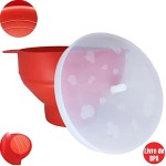Balde Pipoca Pipoqueira Silicone Para Micro-ondas - Imagem 3