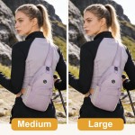 Bolsa tiracolo feminina à prova d'água com alça de ombro conversível para acampamento, caminhada - Imagem 6
