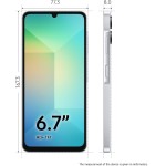 Smartphone Samsung Galaxy A06 128GB, 4GB RAM, Processador Octa-Core, Bateria de 5000mAh, Tela Infinita de 6.7", Câmera Traseira Dupla, Dual Chip - Branco - Imagem 3