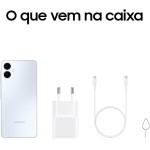 Smartphone Samsung Galaxy A06 128GB, 4GB RAM, Processador Octa-Core, Bateria de 5000mAh, Tela Infinita de 6.7", Câmera Traseira Dupla, Dual Chip - Branco - Imagem 4