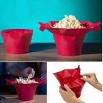 Balde de Pipoca - Pipoqueira Dobrável p/Microondas Silicone - Imagem 2