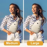 Bolsa tiracolo feminina à prova d'água com alça de ombro conversível para acampamento, caminhada - Imagem 6