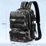 Mochila multifuncional impermeável dos homens para equipamentos de pesca ao ar livre - Imagem 5