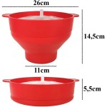 Pipoqueira P/Microondas Silicone Retrátil Com Tampa Pipoca - Imagem 5