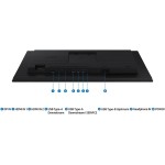 Monitor Samsung 24", FHD, ajuste de altura, 100Hz, USB Hub, Display Port, HDMI, Preto, S4 - Imagem 6