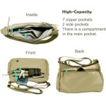 Bolsas transversais para mulheres, bolsa de ombro casual com vários bolsos, bolsas de mão com alça ajustável para mulheres - Imagem 3