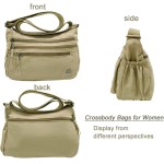 Bolsas transversais para mulheres, bolsa de ombro casual com vários bolsos, bolsas de mão com alça ajustável para mulheres - Imagem 4