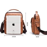 Bolsa Masculina Transversal couro PU + Carteira - Imagem 4