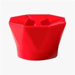 Pipoqueira de Silicone Retrátil para Micro-ondas, 19cm Diâmetro, Preparo sem Óleo, Compacta 5,5cm Fechada - Imagem 4