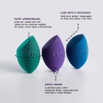 Océane Esponja De Maquiagem Azul Flat Blend Azul - Imagem 6