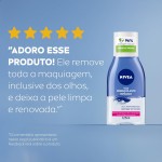 NIVEA Demaquilante Bifásico 125ml, Remove Maquiagem à Prova D'água, Protege Cílios, Gentil com a Pele - Imagem 6