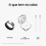 Samsung Galaxy Ring Tamanho 7, Monitor de treino, rastreador de sono, bateria de até 7 dias, Material em titânio - Titânio Prata - Imagem 16